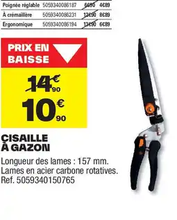 Brico Dépôt Cisaille à gazon offre