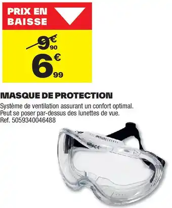 Brico Dépôt Masque de protection offre