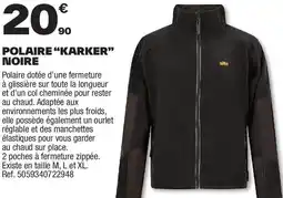 Brico Dépôt Polaire karker noire offre