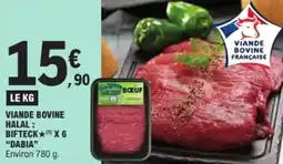 E.Leclerc Viande bovine halal : bifteck x 6 dabia offre