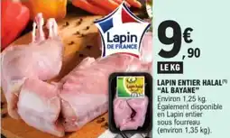 E.Leclerc Lapin entier halal  al bayane offre