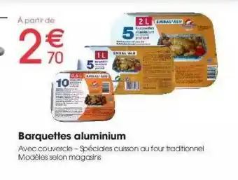 Barquettes Aluminium