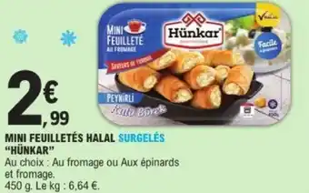 E.Leclerc Mini feuilletés halal surgelés hünkar offre