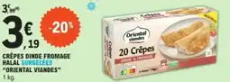 E.Leclerc Crêpes dinde fromage halal surgelées oriental viandes offre