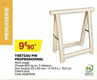 Tréteau Pin Professionnel