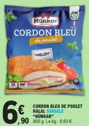 E.Leclerc Cordon bleu de poulet halal surgelé hünkar offre