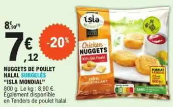 E.Leclerc Nuggets de poulet halal surgelés isla mondial offre