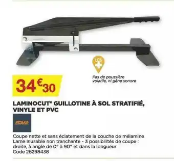 Bricomarché Laminocut Guillotine à Sol Stratifié, Vinyle Et Pvc offre