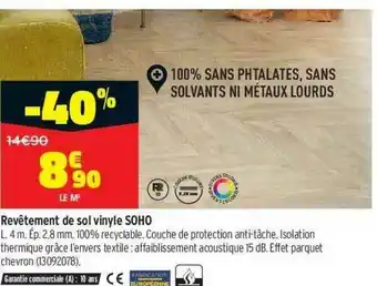 Bricorama Revêtement De Sol Vinyle Soho offre