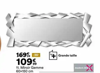 BUT Miroir Gemme 60 X 150 Cm offre