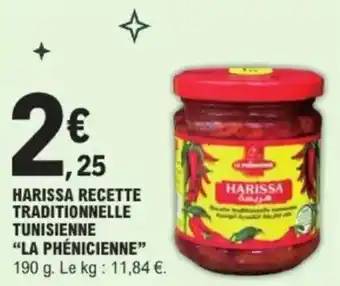 E.Leclerc Harissa recette traditionnelle tunisienne la phénicienne offre