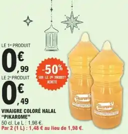 E.Leclerc Vinaigre coloré halal pikarome offre