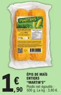 E.Leclerc Épis de maïs entiers martin's offre