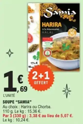 E.Leclerc Soupe samia offre