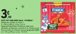 E.Leclerc Petit pot pour bébé halal vitameal offre