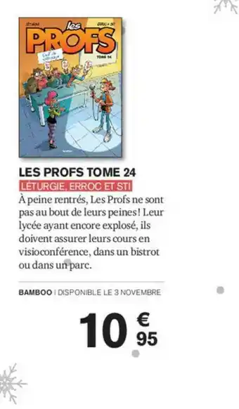 Carrefour Les Profs Tome 24 Léturgie, Erroc Et Sti offre