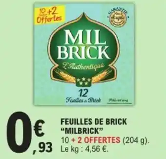 E.Leclerc Feuilles de brick milbrick offre