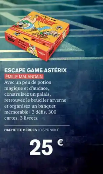 Carrefour Escape Game Astérix - émilie Malandain offre