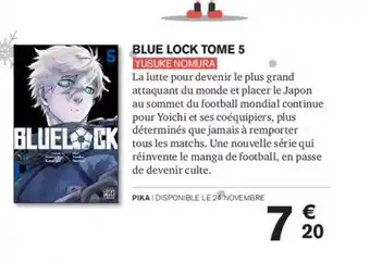 Carrefour Blue Lock Tome 5 Yusuke Nomura offre