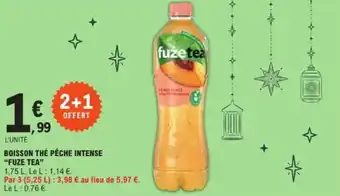 E.Leclerc Boisson the pêche intense fuze tea offre