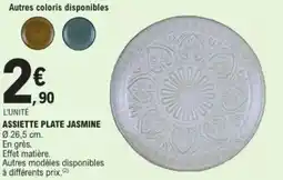 E.Leclerc Assiette plate jasmine offre