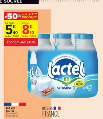 Lait Uht Lactel