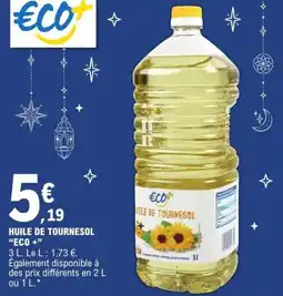 E.Leclerc Huile de tournesol eco + offre