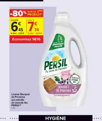 Lessive Bouquet De Provence Aux Extraits De Lavande Bio Persil