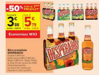 Carrefour Contact Bière Aromatisée Desperados offre