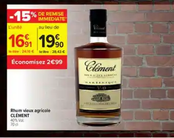 Rhum Vieux Agricole Clément
