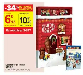 Carrefour Contact Calendrier De L'avent Nestlé offre