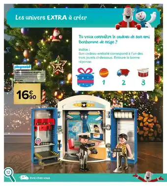 Carrefour Market Coffre Commissariat De Police Playmobil offre