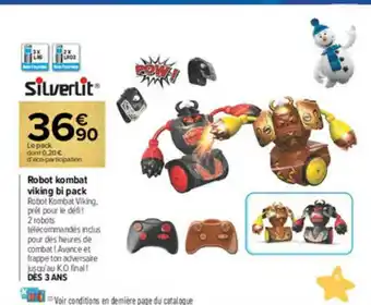 Carrefour Market Robot Kombat Viking Bi Pack Silverlit offre