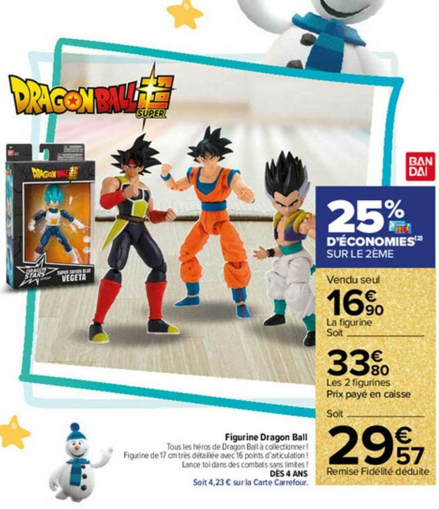 Promo Figurine Dragon Ball chez Carrefour Market