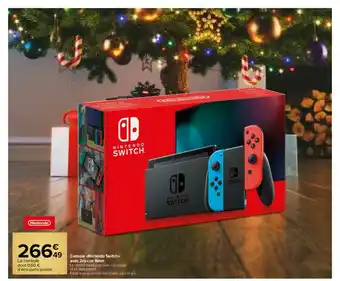 Carrefour Market Console «nintendo Switch» Avec Joy-con Néon offre