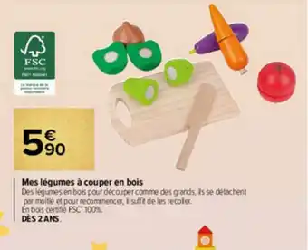 Carrefour Market Mes Légumes à Couper En Bois offre