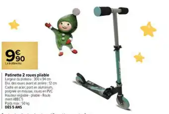 Patinette 2 Roues Pliable