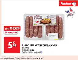 Auchan 8 saucisses de toulouse auchan offre