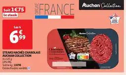 Auchan Steaks hachés charolais auchan collection offre