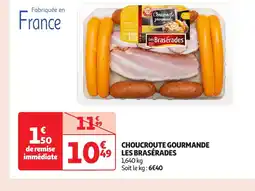 Auchan LES BRASÉRADES Choucroute gourmande offre