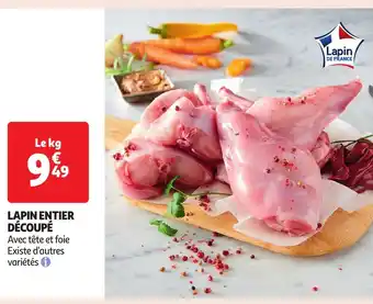 Auchan Lapin entier découpé offre