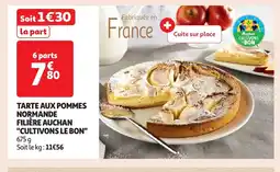 Auchan Tarte aux pommes normande filière auchan offre