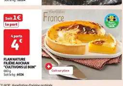 Auchan Flan nature filière auchan offre