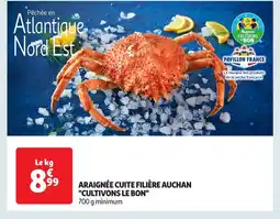 Auchan Araignée cuite filière auchan offre