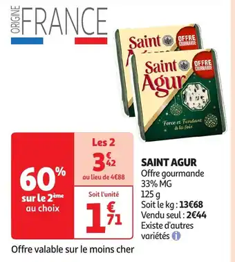 Auchan SAINT AGUR Offre gourmande offre