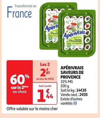 Auchan Apérivrais saveurs de provence offre