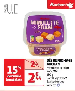 Auchan AUCHAN Dés de fromage offre