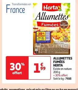 Auchan HERTA fumées offre