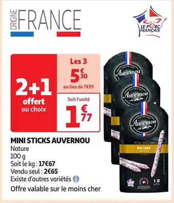 Auchan AUVERNOU sticks offre