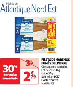 Auchan DELICEMER Filets de harengs fumés offre